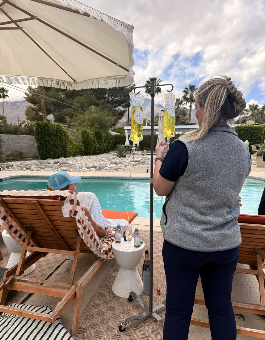 Poolside drips · Coachella — WholeHealth Hydration event IV therapy