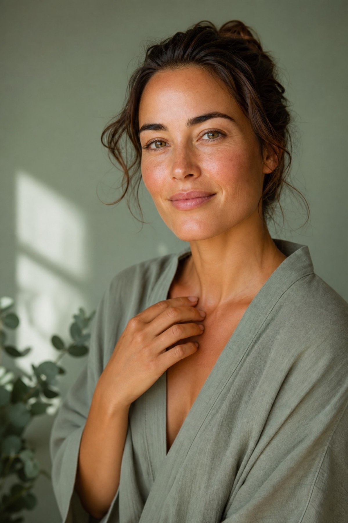 Radiant woman feeling restored after IV therapy