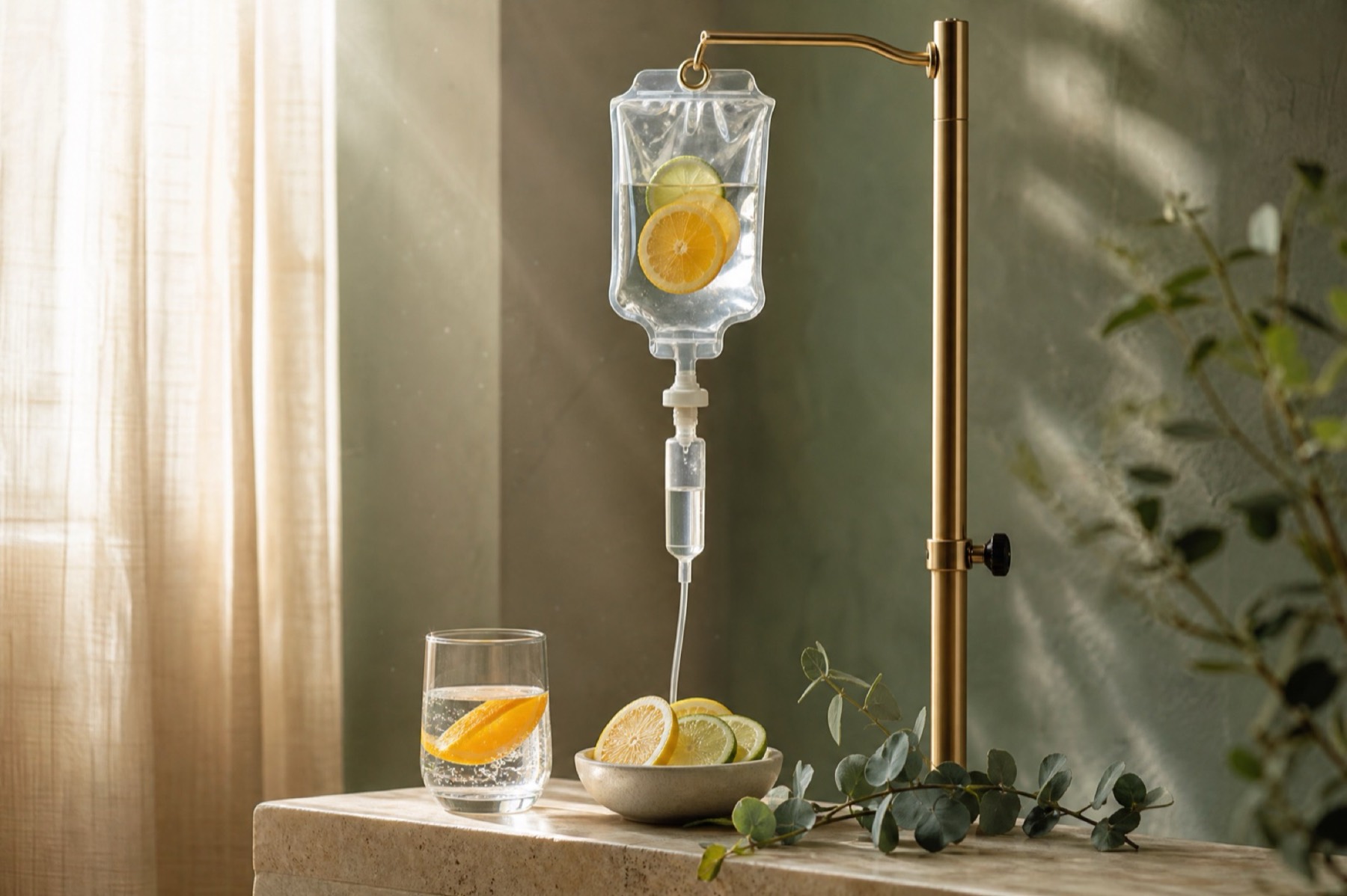 In-home IV therapy setup